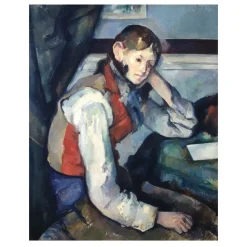 The Boy in the Red Vest by Paul Cézanne 1890