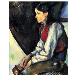 The Boy in the Red Vest by Paul Cézanne 1890 (2)