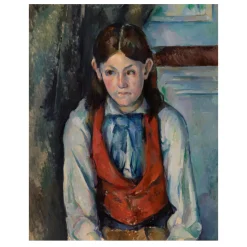The Boy in the Red Vest by Paul Cézanne 1890 (4)