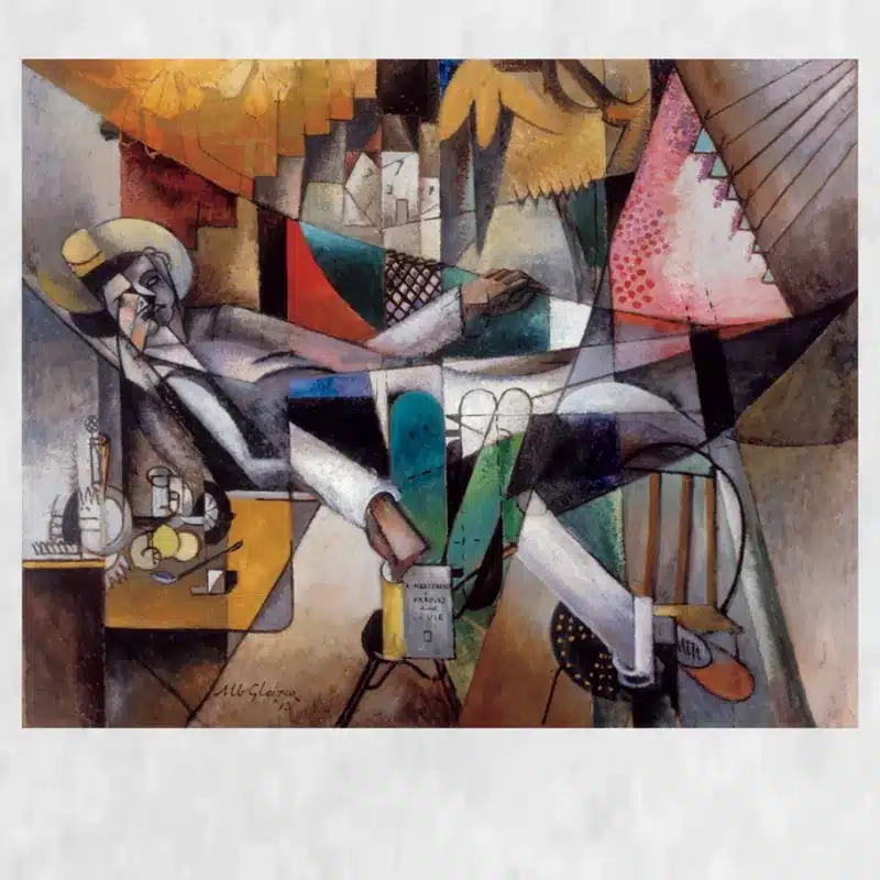 The Man in the Hammock by Albert Gleizes Printed on Canvas