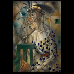 Woman with a Fan by Jean Metzinger 1912