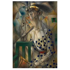Woman with a Fan by Jean Metzinger 1912