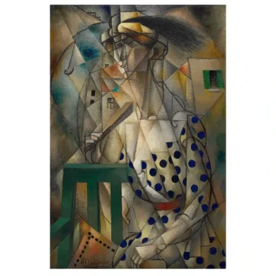 Woman with a Fan by Jean Metzinger 1912