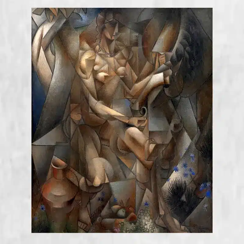 Woman with a Horse by Jean Metzinger Printed on Canvas