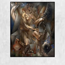 Woman with a Horse by Jean Metzinger Printed on Canvas