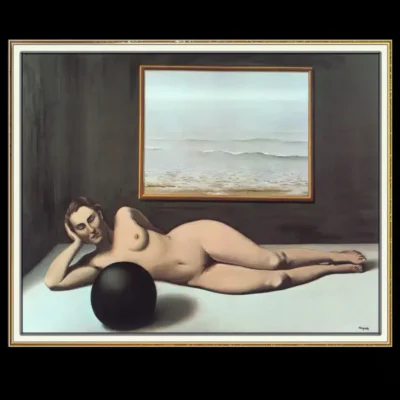Bather Between Light and Darkness by René Magritte 1935