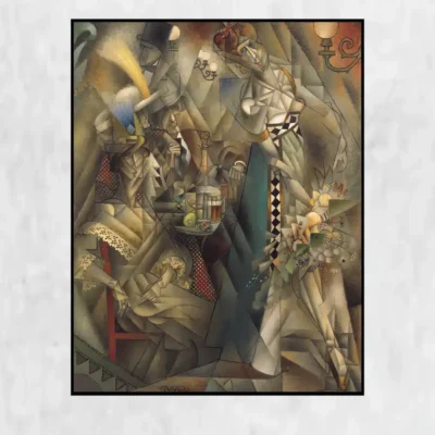 Dancer in a Café by Jean Metzinger Printed on Canvas