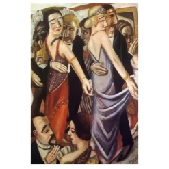 Dancing Bar in Baden-Baden by Max Beckmann 1923
