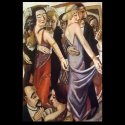 Dancing Bar in Baden-Baden by Max Beckmann 1923