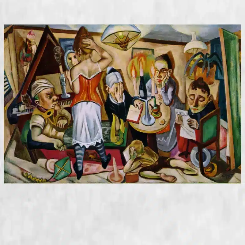 Family Picture by Max Beckmann Printed on Canvas