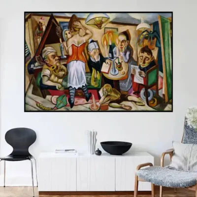 Family Picture by Max Beckmann Printed on Canvas