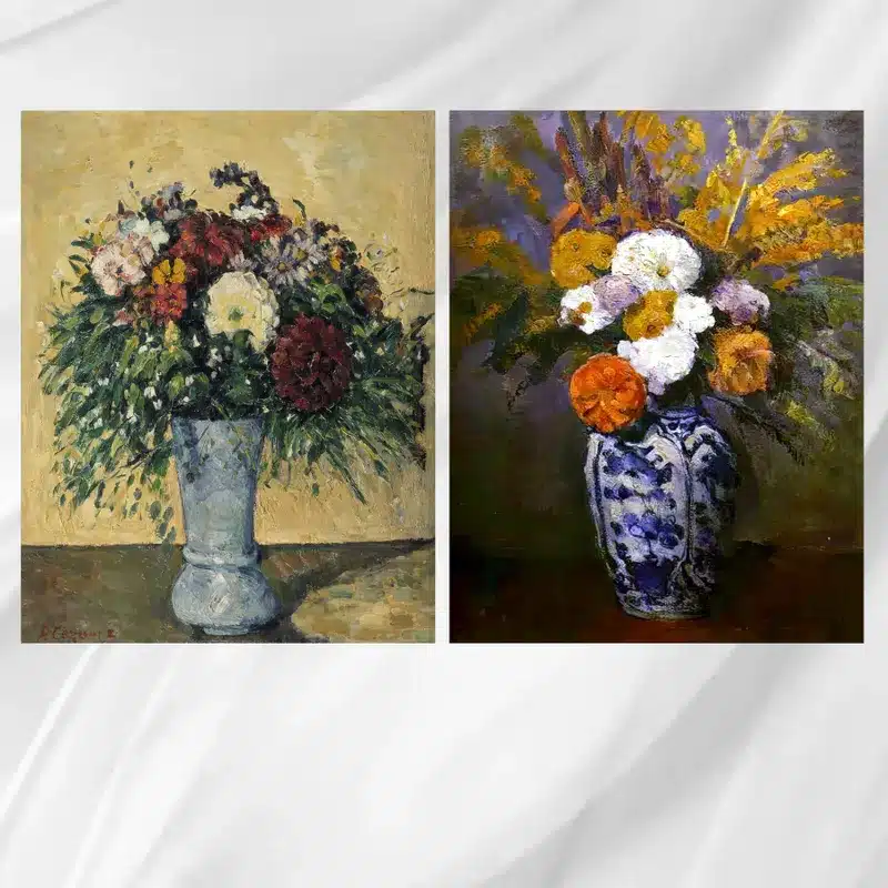 Flowers Paintings by Paul Cezanne Printed on Canvas