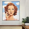 Georgette Magritte by René Magritte Printed on Canvas