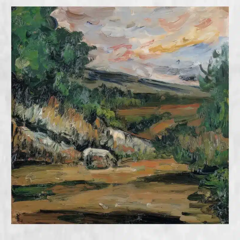 Landscape Painting by Paul Cézanne Printed on Canvas