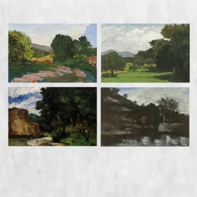 Landscape Paintings by Paul Cézanne Printed on Canvas