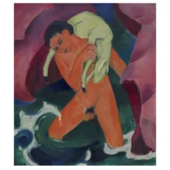 Painting by Franz Marc 1911 Young Boy with a Lamb