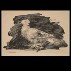 Pigeon with Gray Background by Pablo Picasso 1947