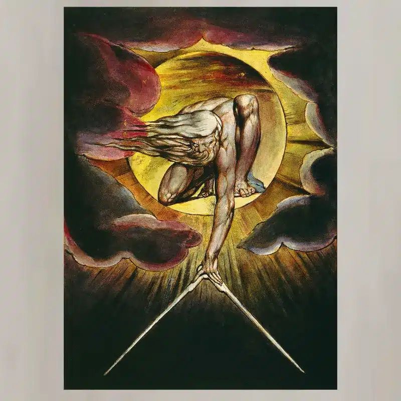 The Ancient of Days by William Blake Printed on Canvas