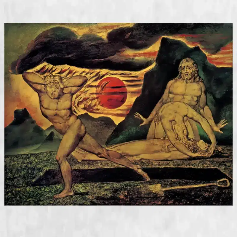 The Body of Abel Found by Adam and Eve Painting by William Blake 1826