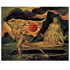 The Body of Abel Found by Adam and Eve Painting by William Blake