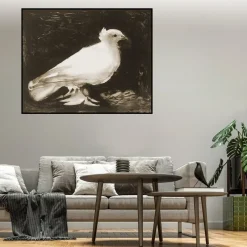 The Dove by Pablo Picasso Printed on Canvas