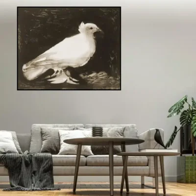 The Dove by Pablo Picasso Printed on Canvas