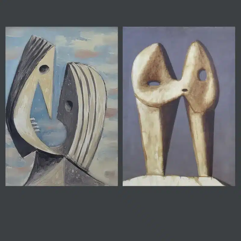 The Kiss by Pablo Picasso Printed on Canvas