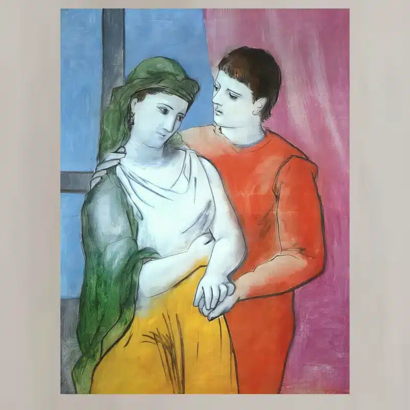 The Lovers by Pablo Picasso Printed on Canvas