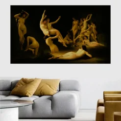 The Nymphs by Luis Ricardo Falero Printed on Canvas