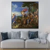 Bacchus and Ariadne by Titian Printed on Canvas