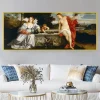 Sacred and Profane Love by Titian Printed on Canvas
