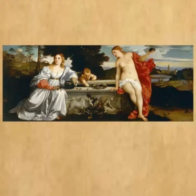 Sacred and Profane Love by Titian c.1515