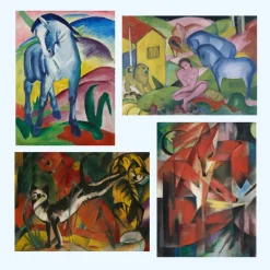Wall Art by Franz Marc Printed on Canvas