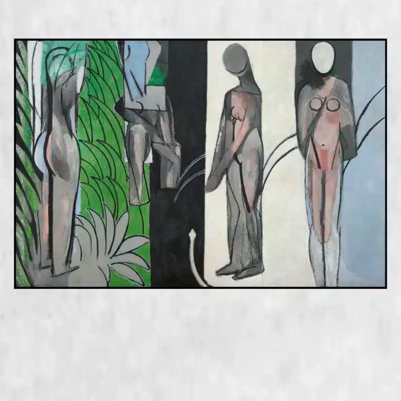Bathers by a River by Henri Matisse Printed on Canvas