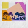 Beatles by Andy Warhol Printed on Canvas