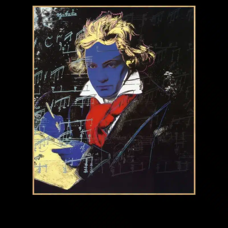 Beethoven by Andy Warhol Printed on Canvas