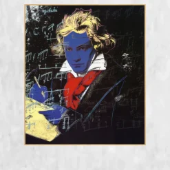 Beethoven by Andy Warhol Printed on Canvas
