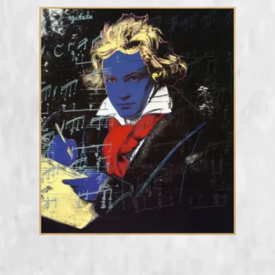 Beethoven by Andy Warhol Printed on Canvas