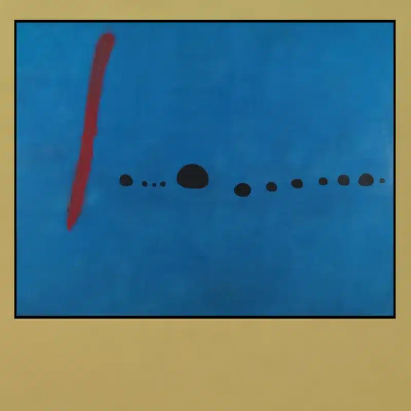 Blue II by Joan Miró Printed on Canvas