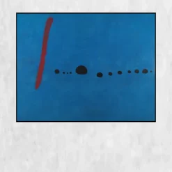 Blue II by Joan Miró Printed on Canvas