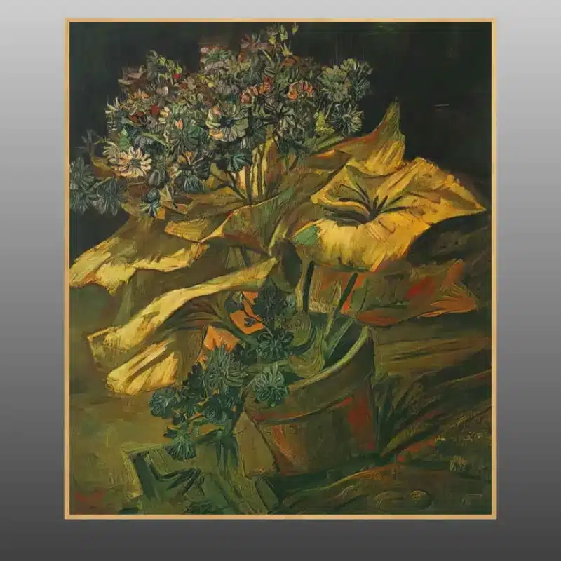 Cineraria in a Flowerpot by Vincent van Gogh Printed on Canvas