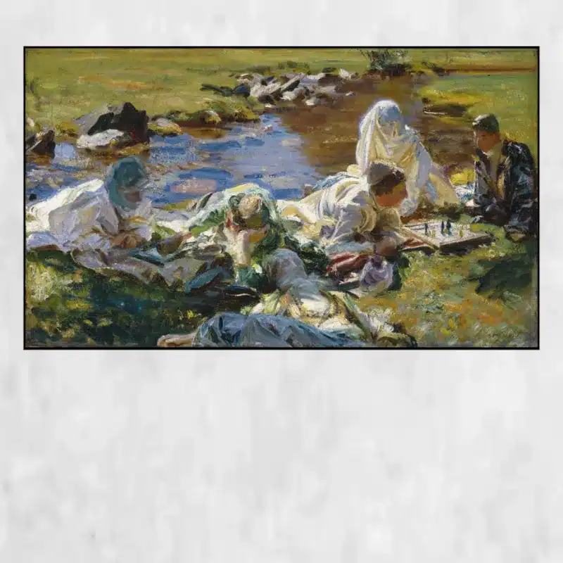 Dolce Far Niente by John Singer Sargent Printed on Canvas
