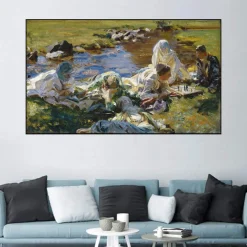 Dolce Far Niente by John Singer Sargent Printed on Canvas