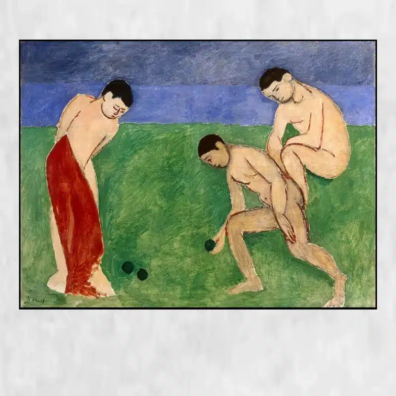 Game of Bowls by Henri Matisse Printed on Canvas