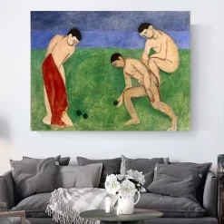 Game of Bowls by Henri Matisse Printed on Canvas