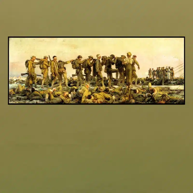 Gassed by John Singer Sargent Printed on Canvas