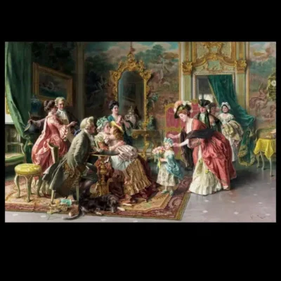 Grandmother's Birthday by Arturo Ricci c1880