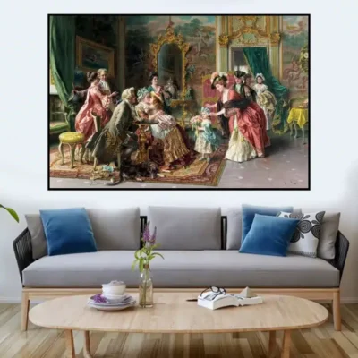 Grandmother's Birthday by Arturo Ricci Printed on Canvas