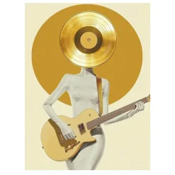 Guitarist With a Golden Record Head