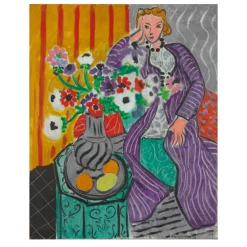 Henri Matisse 1937 Purple Robe and Anemones